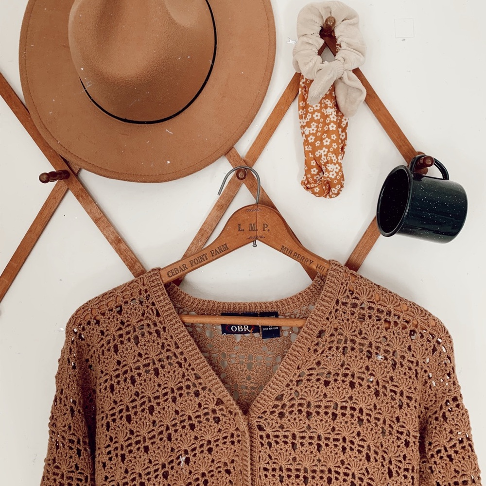 Vintage Crocheted Cardigan